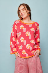 Fuchsia Ocean Sweater